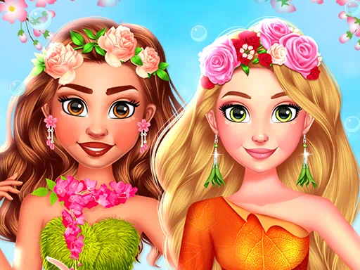 Bffs फूलों से प्रेरित फैशन गेम